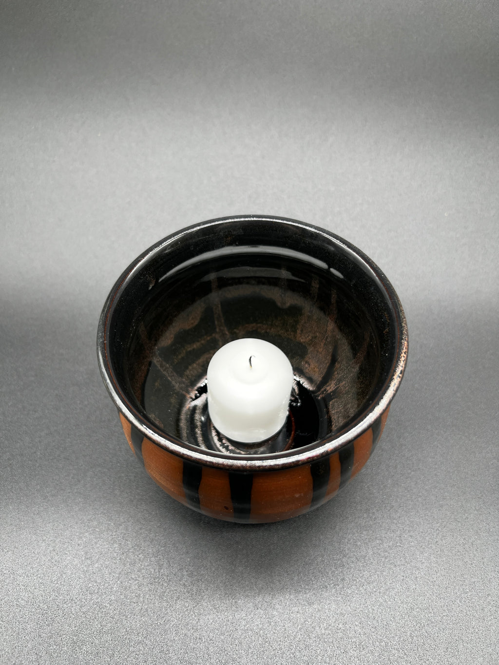 Red Stoneware Cauldron #2