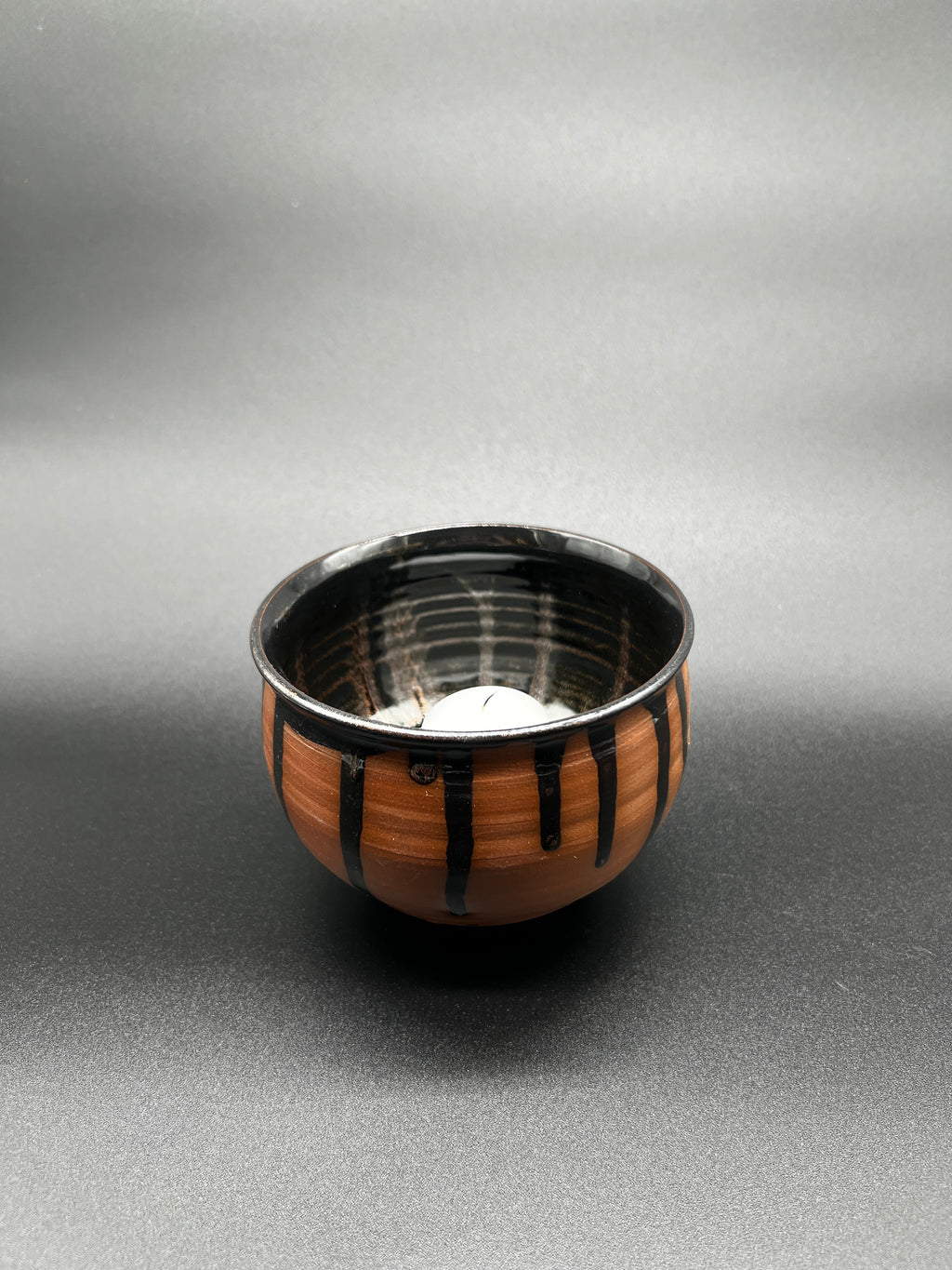 Red Stoneware Cauldron #2