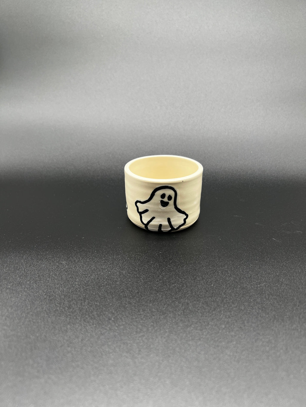 White Stoneware Spooky Season Tumbler #1