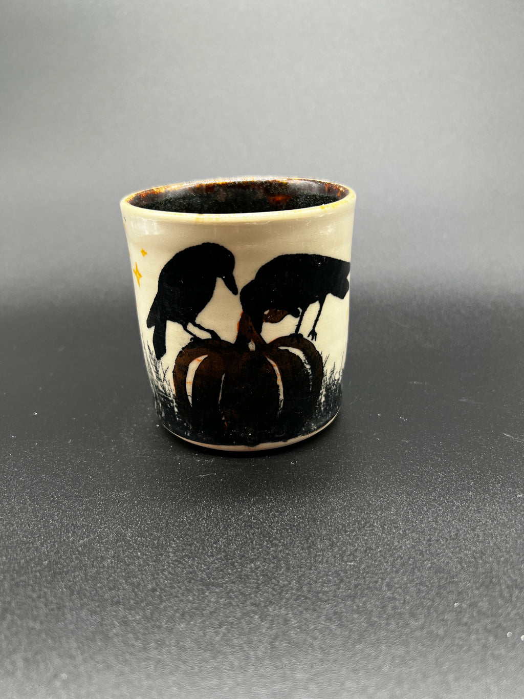 White Stoneware Spooky Season Tumbler #8