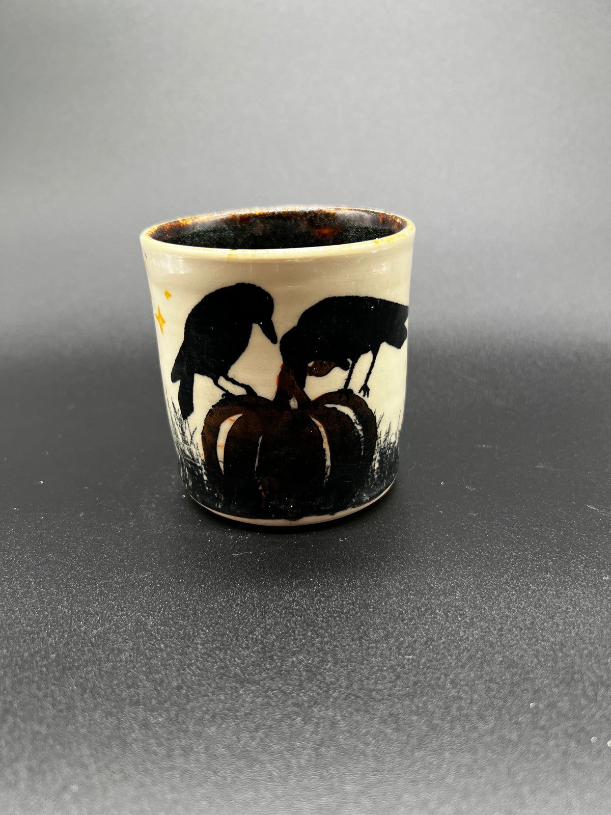 White Stoneware Spooky Season Tumbler #8