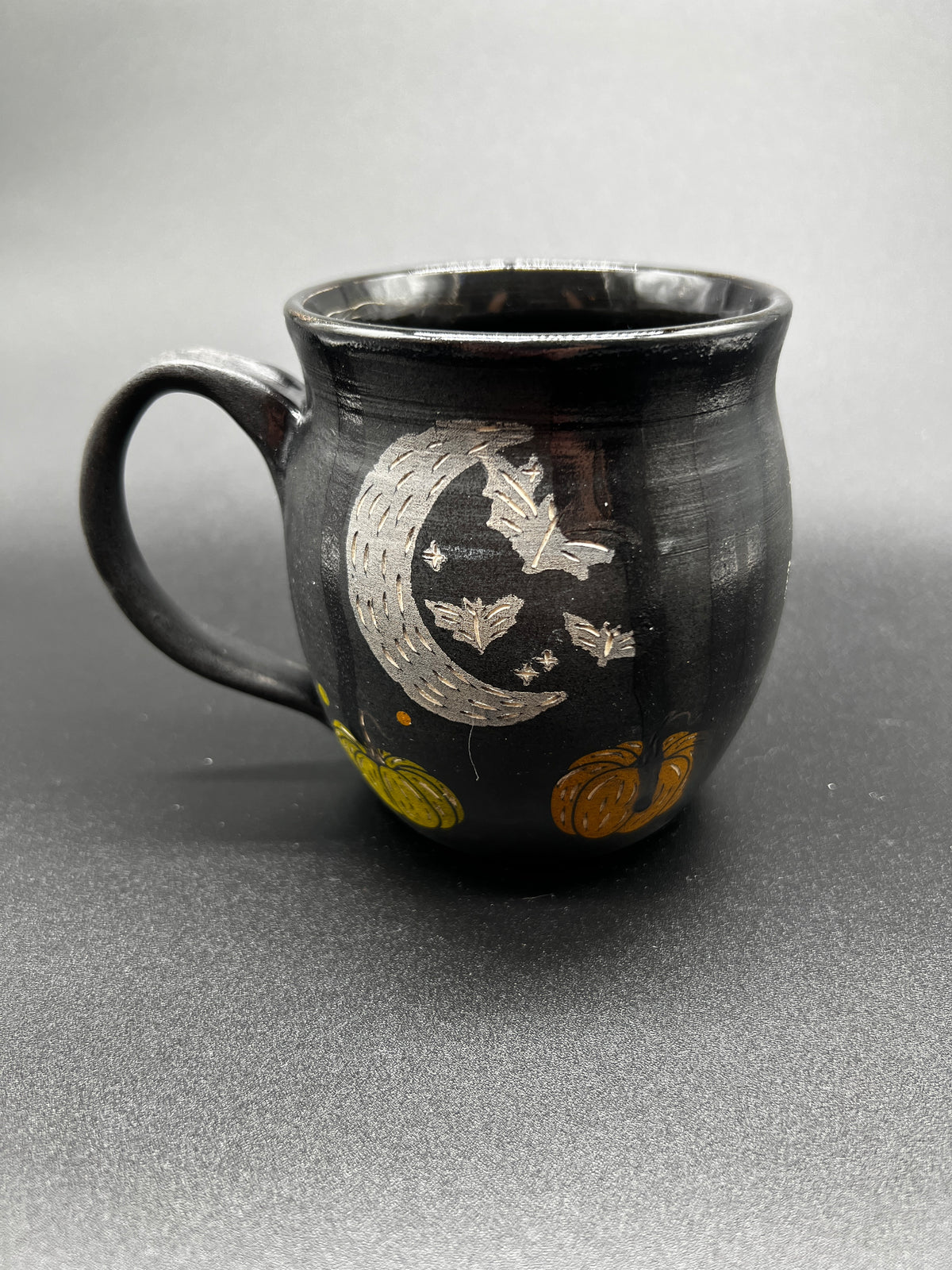 White Stoneware Spooky Season Mug #1