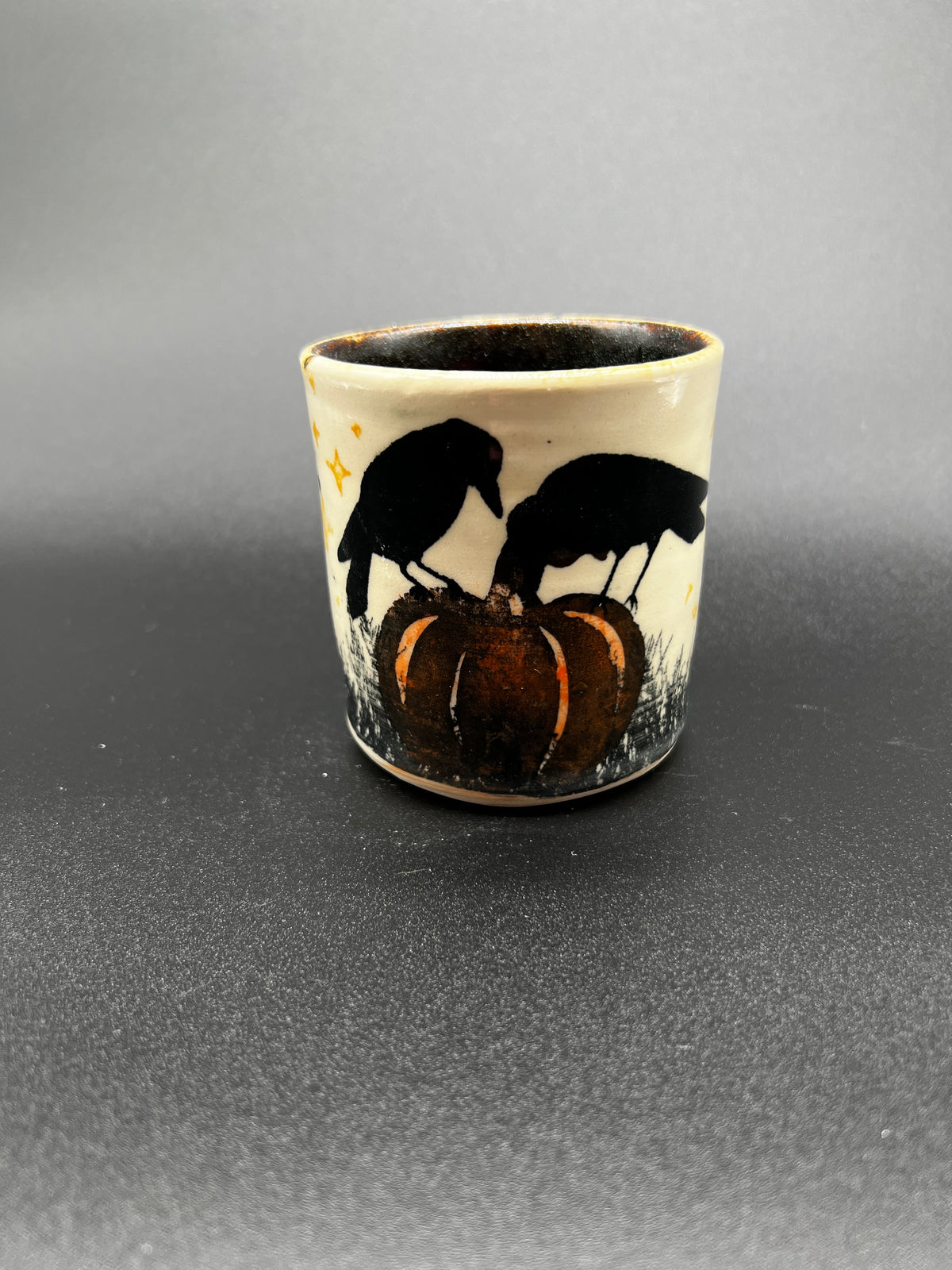 White Stoneware Spooky Season Tumbler #8